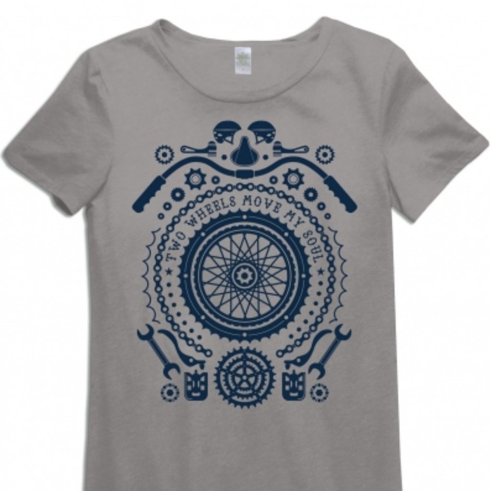 Soul Flower bike mandala tee
